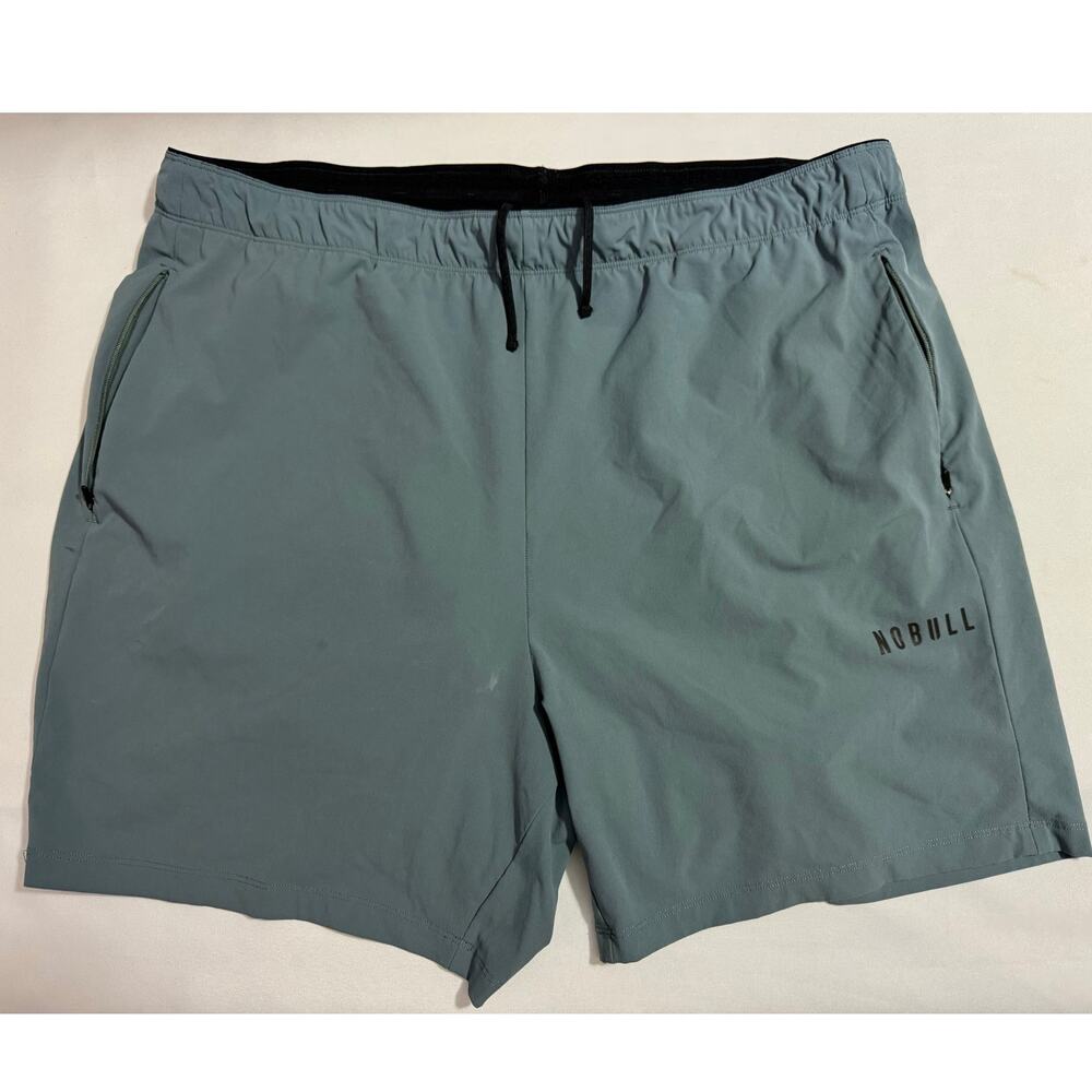 NOBULL TRAINING SHORTS — Slate Blue Lightweight Stretch Men's Size XL